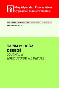 Muş Alparslan Üniversitesi Tarım ve Doğa Dergisi-Cover