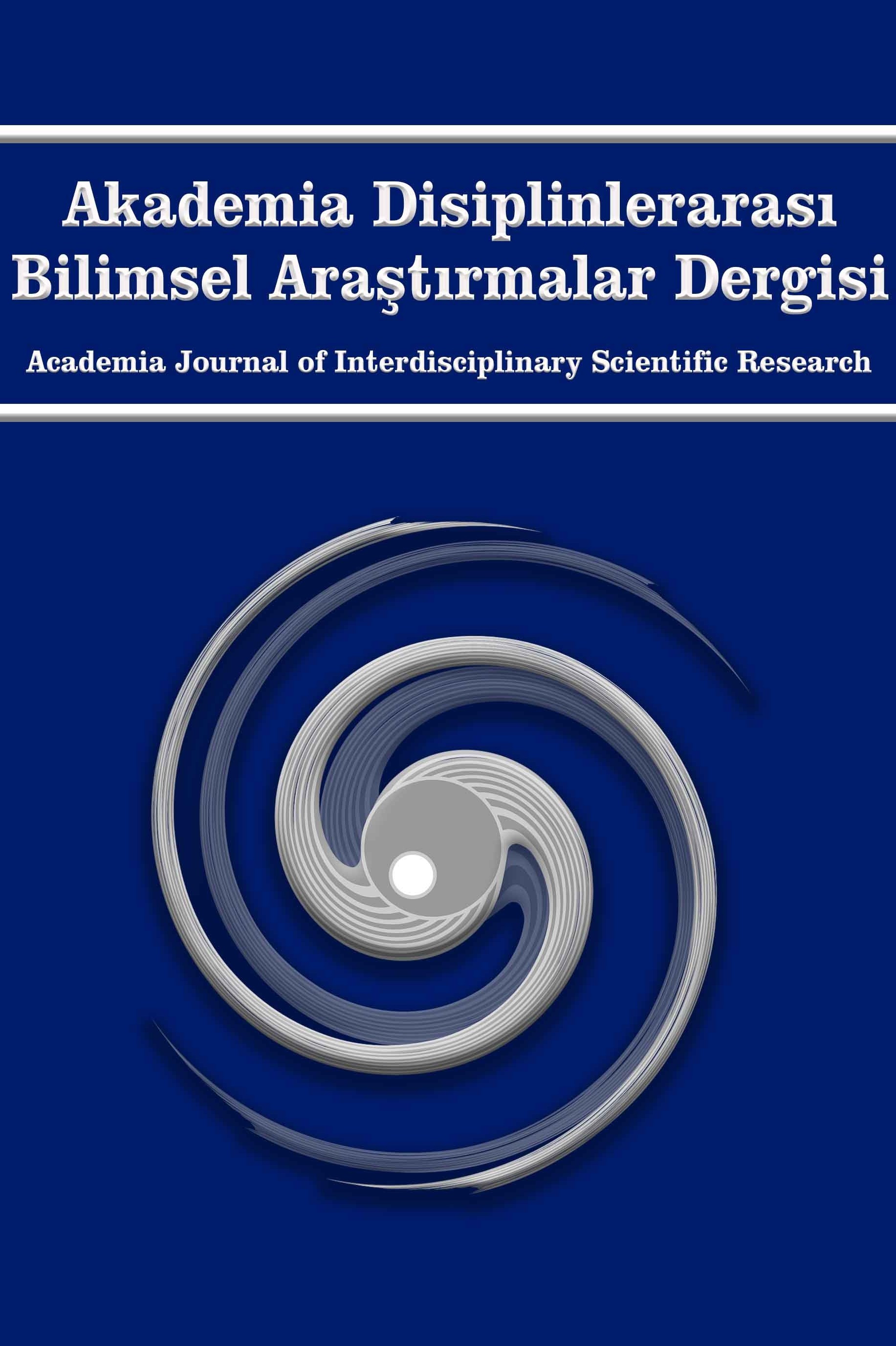 Akademia Disiplinlerarası Bilimsel Araştırmalar Dergisi-Cover