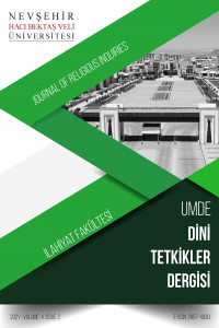 UMDE Dini Tetkikler Dergisi-Cover