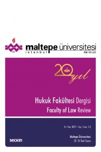 Maltepe Üniversitesi Hukuk Fakültesi Dergisi-Cover