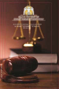 Selçuk Üniversitesi Adalet Meslek Yüksekokulu Dergisi-Cover