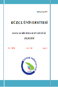 Düzce Üniversitesi Sosyal Bilimler Dergisi-Cover