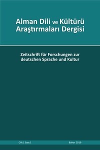 Alman Dili ve Kültürü Araştırmaları Dergisi-Cover