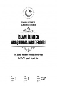 İslami İlimler Araştırmaları Dergisi-Cover