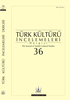 Türk Kültürü İncelemeleri Dergisi-Cover