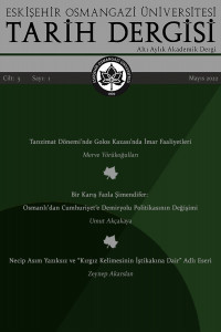 Eskişehir Osmangazi Üniversitesi Tarih Dergisi-Cover
