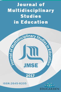 Journal of Multidisciplinary Studies in Education-Cover