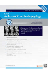 Turkish archives of otorhinolaryngology-Cover