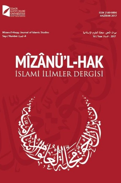 Mizanü'l-Hak: İslami İlimler Dergisi-Cover