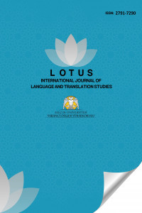 Uluslararası Dil ve Çeviri Çalışmaları Dergisi-Cover