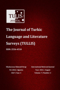 The Journal of Turkic Language and Literature Surveys (TULLIS)-Cover