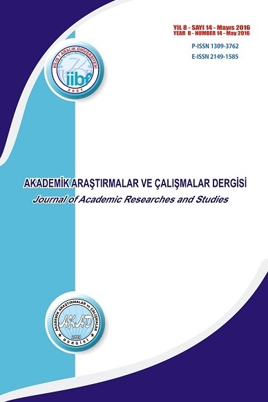 Akademik Araştırmalar ve Çalışmalar Dergisi (AKAD)-Cover