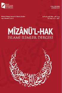 Mizanül-Hak: İslami İlimler Dergisi-Cover