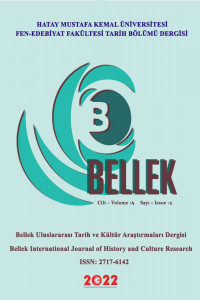 BELLEK Uluslararası Tarih ve Kültür Araştırmaları Dergisi-Cover