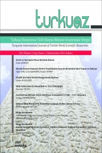 Turkuaz Uluslararası Türk Dünyası Bilimsel Araştırmalar Dergisi-Cover
