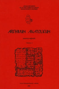 Archivum Anatolicum / Anadolu Arşivleri-Cover