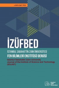 İstanbul Sabahattin Zaim Üniversitesi Fen Bilimleri Enstitüsü Dergisi-Cover