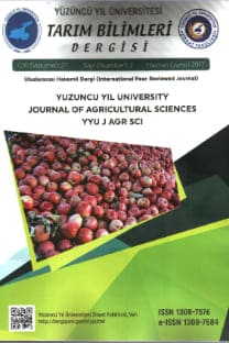 Yüzüncü Yıl Üniversitesi Tarım Bilimleri Dergisi-Cover