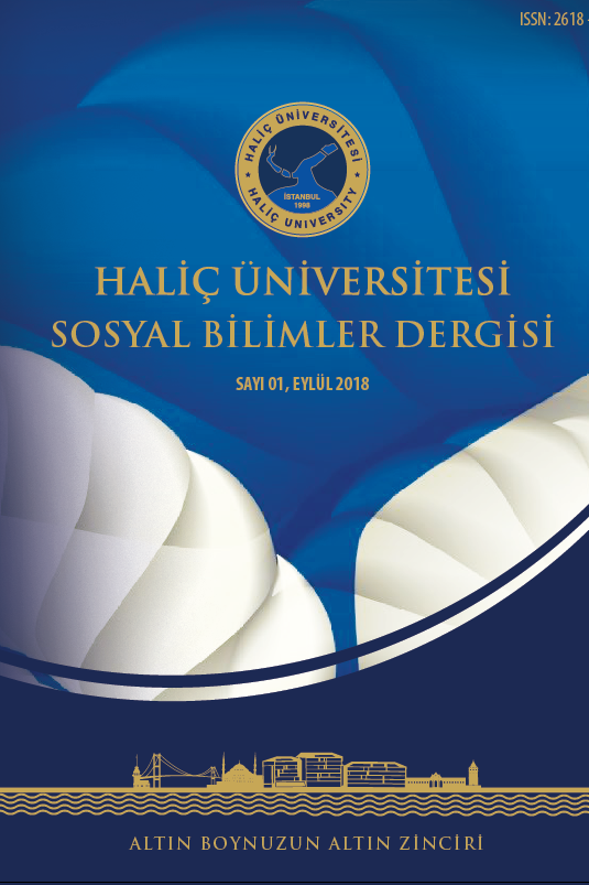 Haliç Üniversitesi Sosyal Bilimler Dergisi-Cover