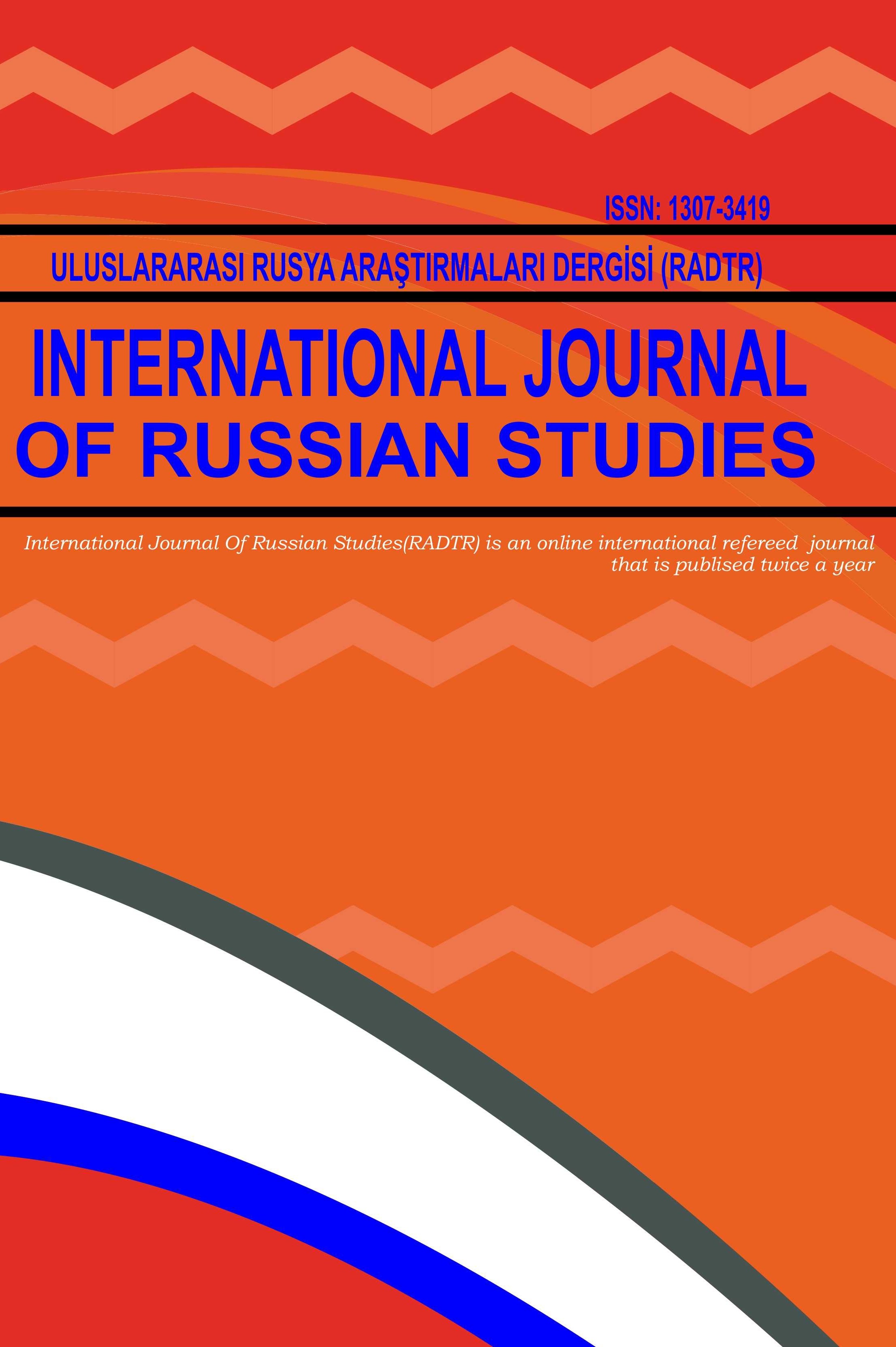 Uluslararası Rusya Araştırmaları Dergisi-Cover