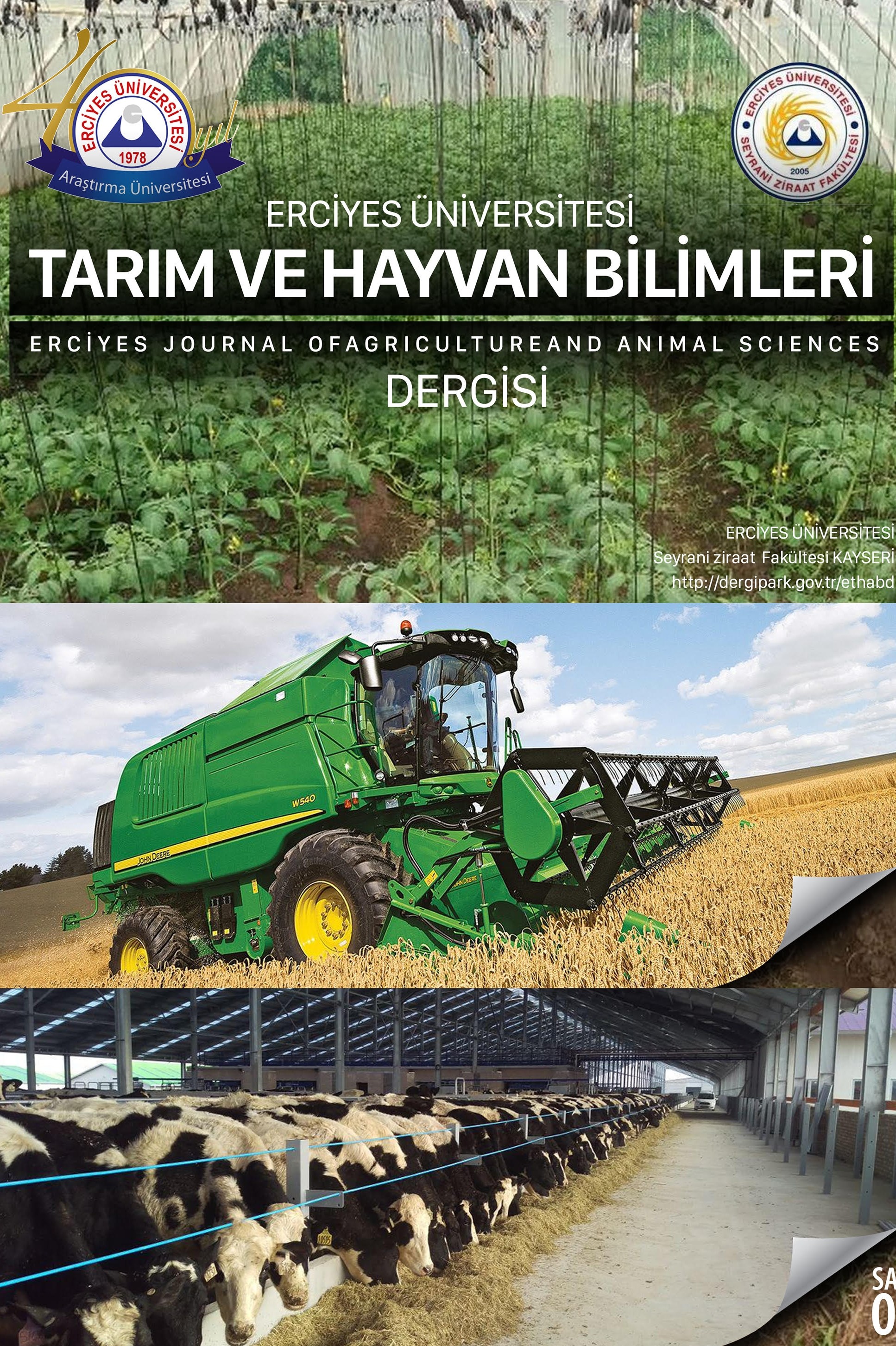 Erciyes Tarım ve Hayvan Bilimleri Dergisi-Cover