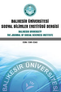 Balıkesir Üniversitesi Sosyal Bilimler Enstitüsü Dergisi-Cover