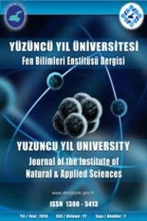 Yüzüncü Yıl Üniversitesi Fen Bilimleri Enstitüsü Dergisi-Cover