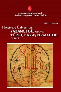 Hacettepe Üniversitesi Yabancı Dil Olarak Türkçe Araştırmaları Dergisi-Cover