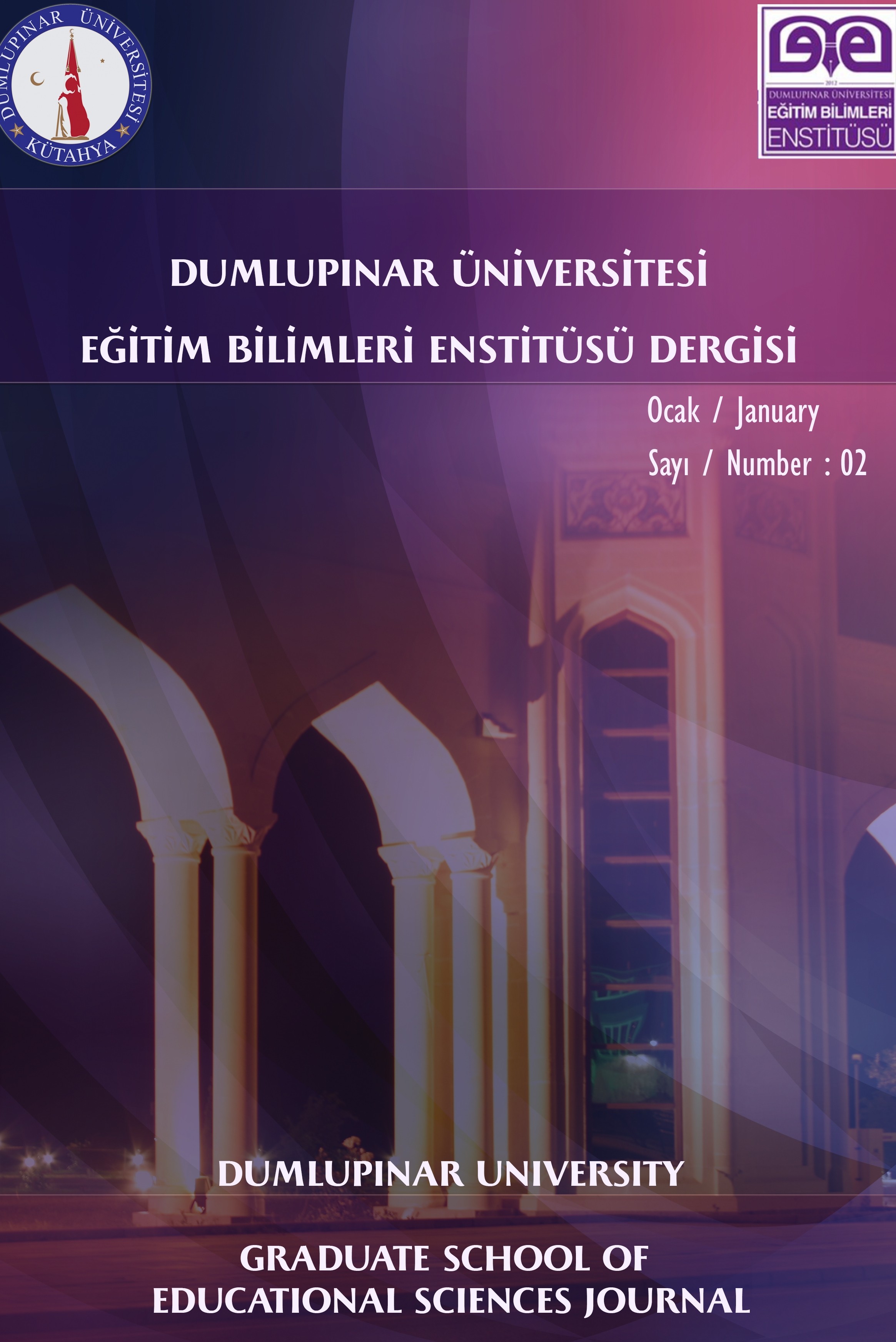 Dumlupınar Üniversitesi Eğitim Bilimleri Enstitüsü Dergisi-Cover