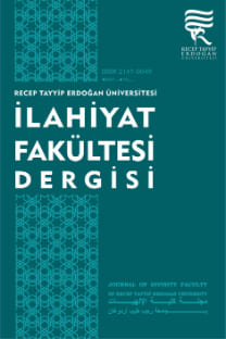 Recep Tayyip Erdoğan Üniversitesi İlahiyat Fakültesi Dergisi-Cover