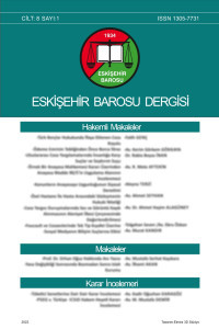 Eskişehir Barosu Dergisi-Cover