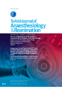 Turkish Journal of Anaesthesiology and Reanimation-Cover