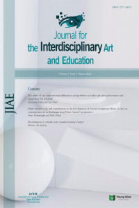 Journal for the Interdisciplinary Art and Education-Cover