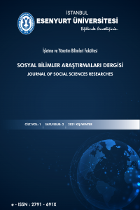 İstanbul Esenyurt Üniversitesi İşletme ve Yönetim Bilimleri Fakültesi Sosyal Bilimler Araştırmaları Dergisi-Cover