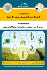 Uluslararası Gıda Tarım ve Hayvan Bilimleri Dergisi-Cover