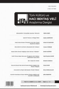 Türk Kültürü ve Hacı Bektaş Veli Araştırma Dergisi-Cover