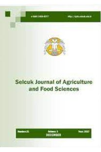 Selcuk Journal of Agriculture and Food Sciences-Cover