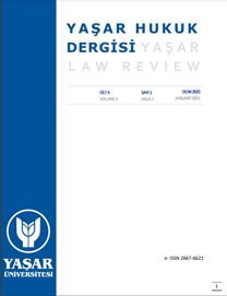 Yaşar Hukuk Dergisi-Cover