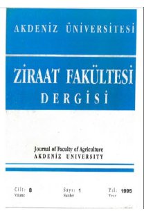 Akdeniz Üniversitesi Ziraat Fakültesi Dergisi-Cover