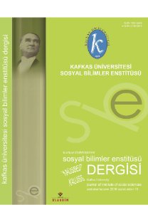 Kafkas Üniversitesi Sosyal Bilimler Enstitüsü Dergisi-Cover
