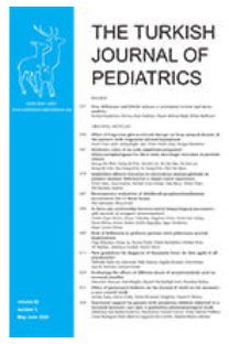 Turkish Journal of Pediatrics-Cover