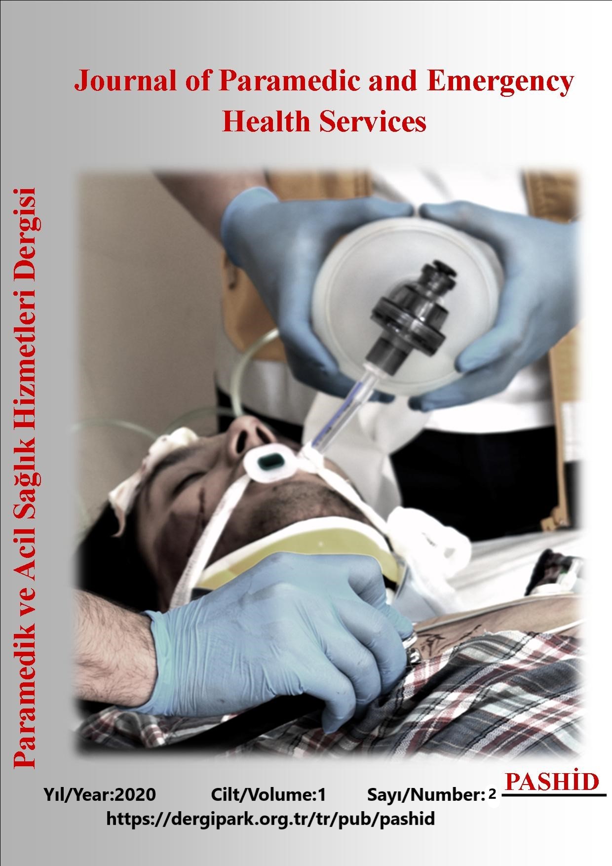 Paramedik ve acil sağlık hizmetleri dergisi-Cover
